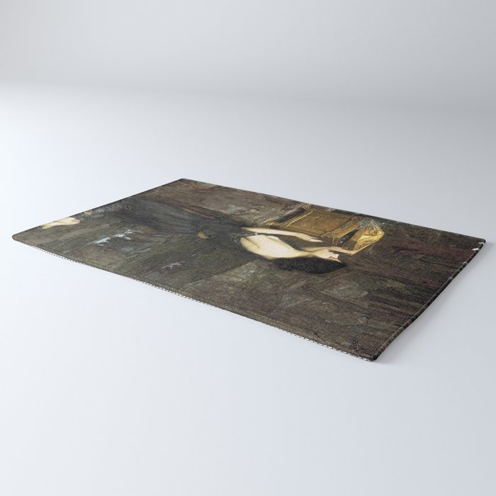 Pandora by John William Waterhouse Rug Gallery Image 3