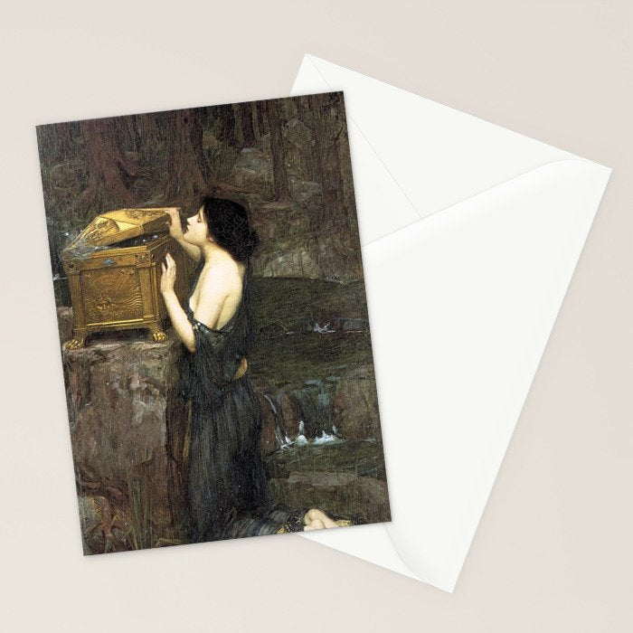 Pandora by John William Waterhouse Stationery Card Gallery Image 2