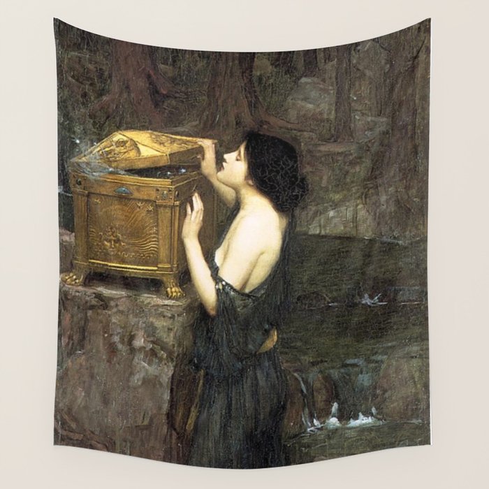 Pandora by John William Waterhouse Wall Tapestry Gallery Image 4
