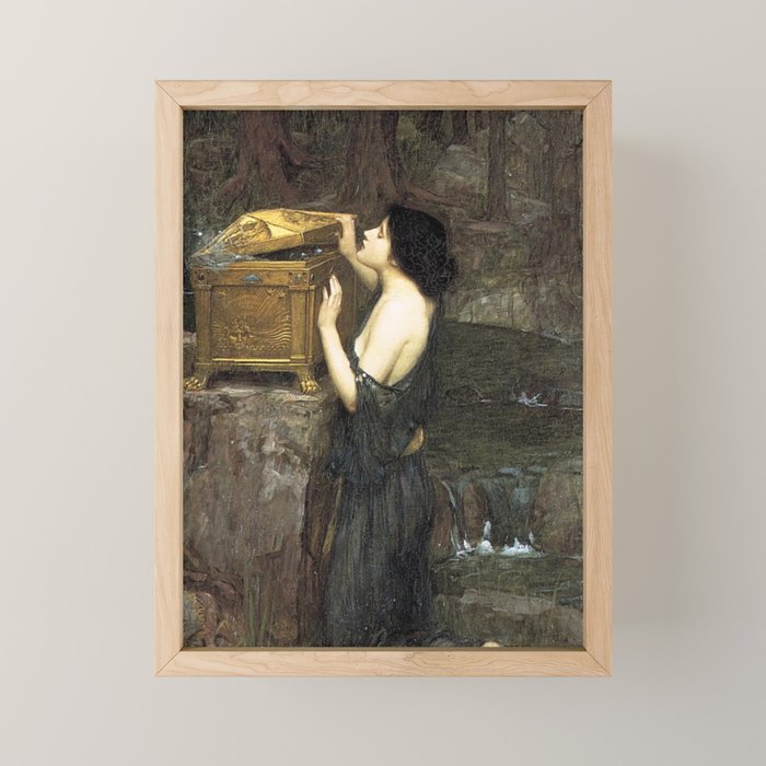Pandora by John William Waterhouse Mini Art Print Gallery Image 1