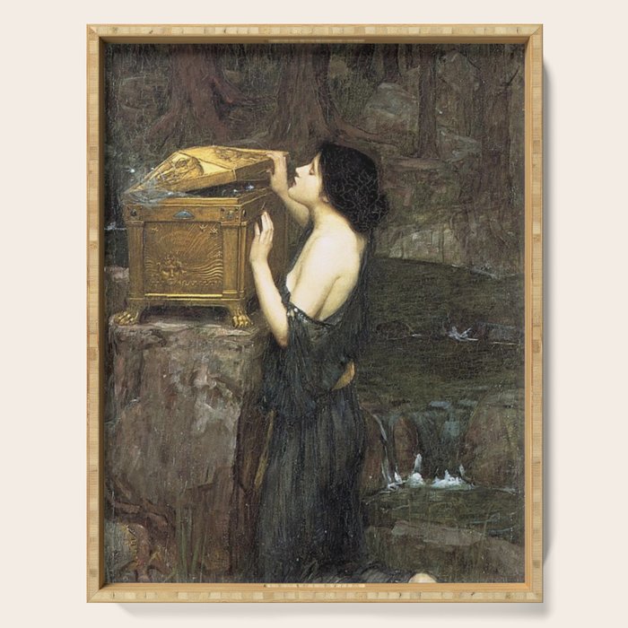 Pandora by John William Waterhouse Serving Tray Gallery Image 1