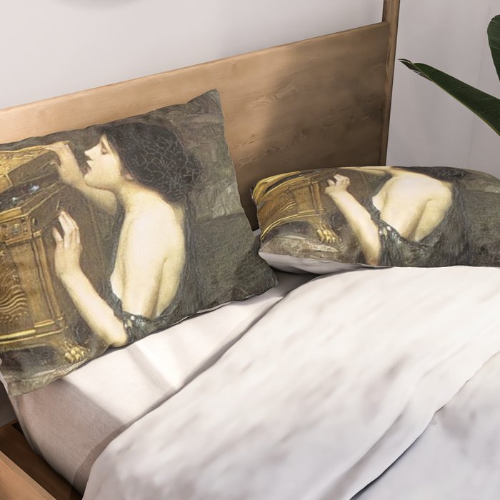 Pandora by John William Waterhouse Pillow Sham Gallery Image 2