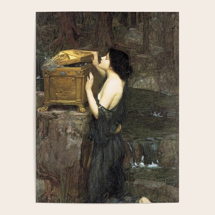Pandora by John William Waterhouse Poster Gallery Image 1
