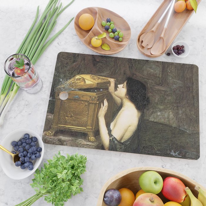 Pandora by John William Waterhouse Cutting Board Gallery Image 2