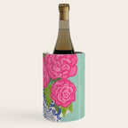 Pink Peonies in Ginger Jar Vase Wine Chiller Gallery Image 3