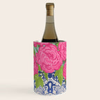 Pink Peonies in Ginger Jar Vase Wine Chiller Gallery Image 1