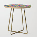 Colorful diverse people crowd art pattern Side Table Gallery Image 1
