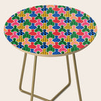 Colorful diverse people crowd art pattern Side Table Gallery Image 2