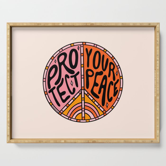 Protect Your Peace Serving Tray Gallery Image 1