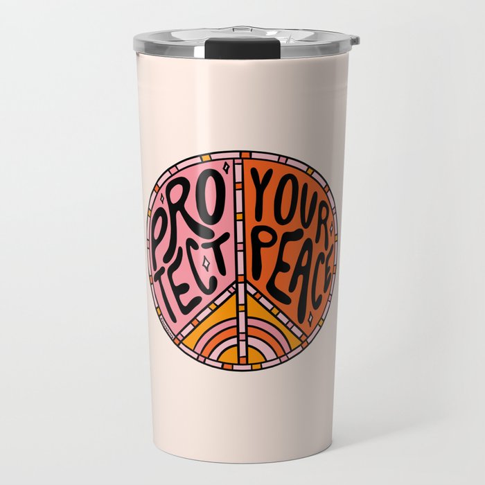 Protect Your Peace Travel Mug Gallery Image 1