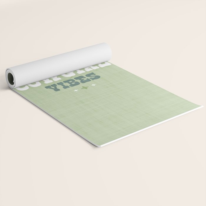 Wild-West Cowgirl Vibes with Hat Typography Pink and Green Yoga Mat Gallery Image 2