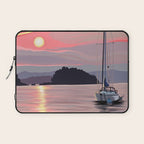 Smooth Sailboat Sunset Laptop Sleeve Gallery Image 1
