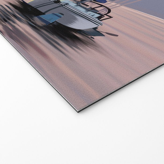 Smooth Sailboat Sunset Welcome Mat Gallery Image 2