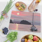 Smooth Sailboat Sunset Cutting Board Gallery Image 2