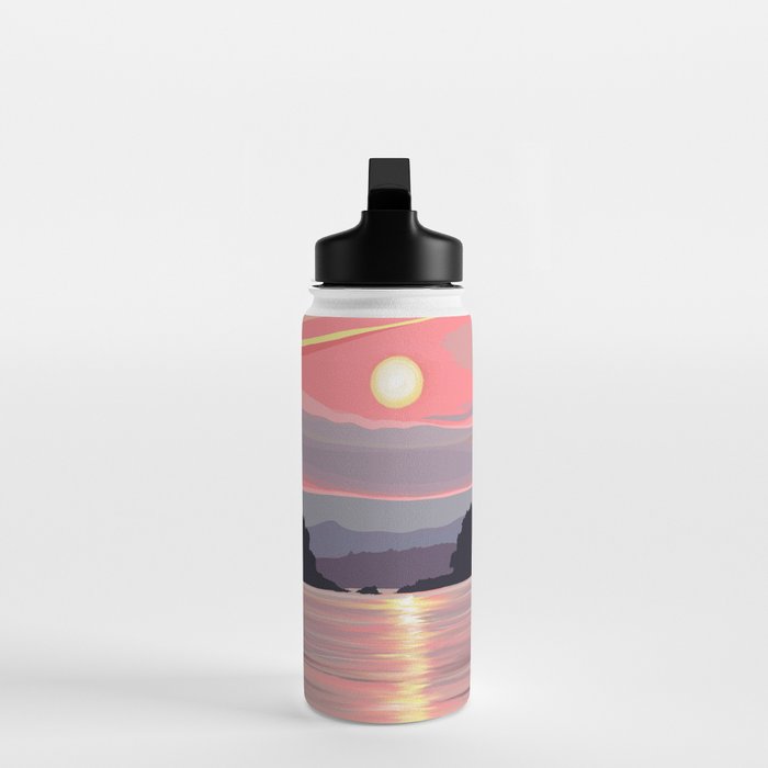 Smooth Sailboat Sunset Water Bottle Gallery Image 3