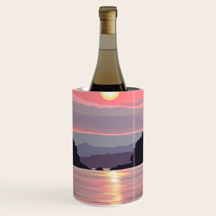 Smooth Sailboat Sunset Wine Chiller Gallery Image 2