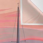 Smooth Sailboat Sunset Wall Tapestry Gallery Image 3
