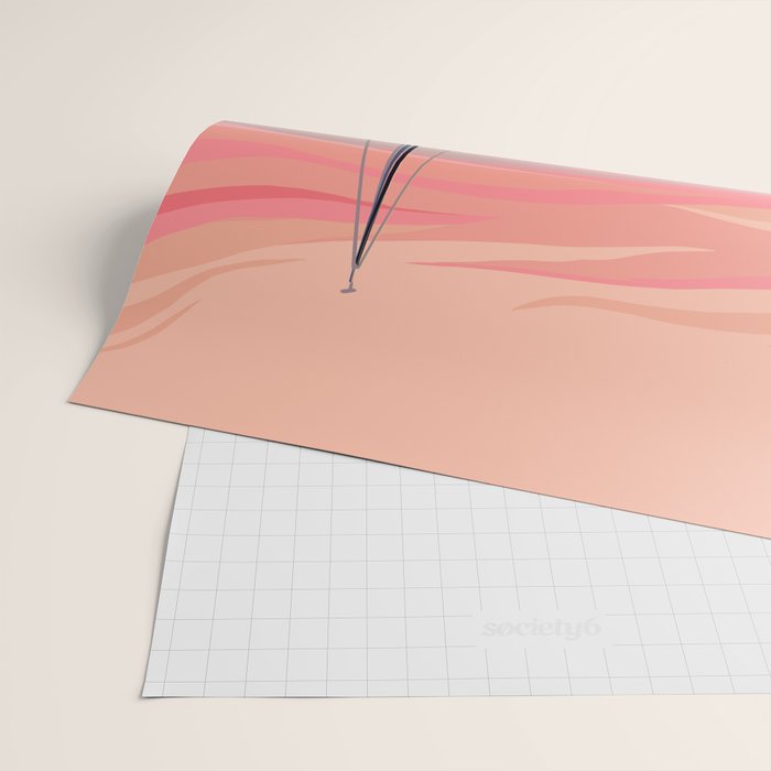 Smooth Sailboat Sunset Wrapping Paper Gallery Image 2