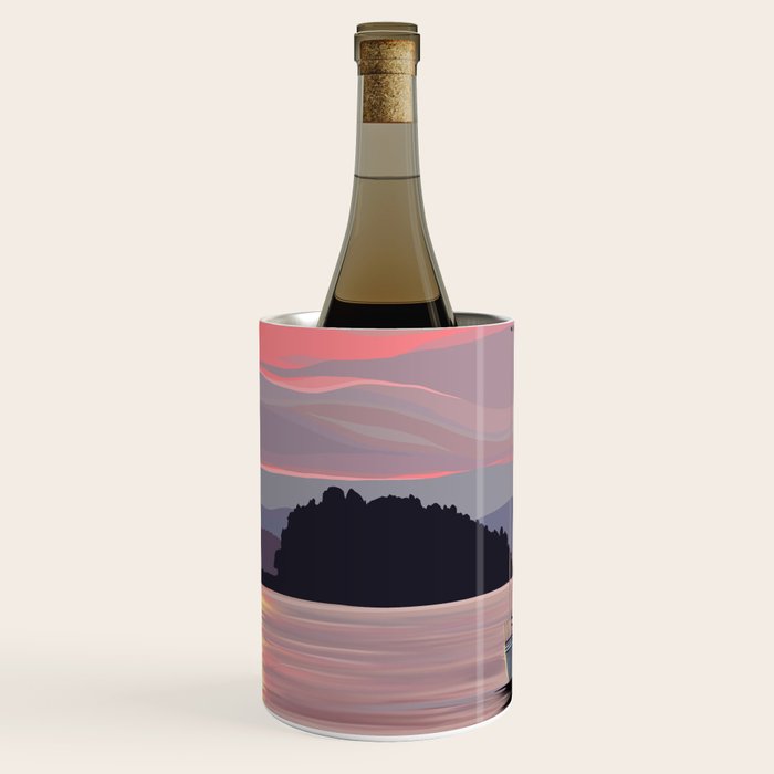 Smooth Sailboat Sunset Wine Chiller Gallery Image 1