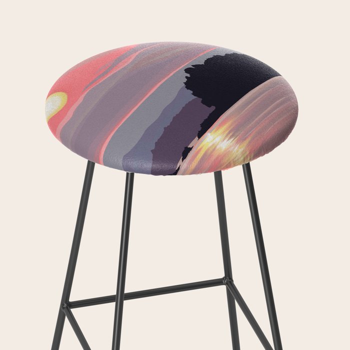 Smooth Sailboat Sunset Stool Gallery Image 2