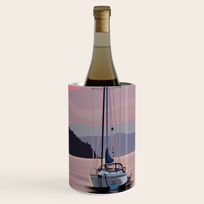 Smooth Sailboat Sunset Wine Chiller Gallery Image 3