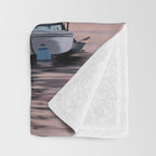 Smooth Sailboat Sunset Throw Blanket Gallery Image 3