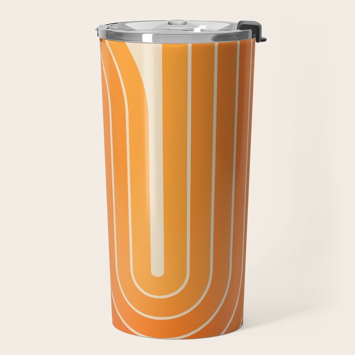 70s Retro Vintage Style Minimal Design 553 Travel Mug Gallery Image 2