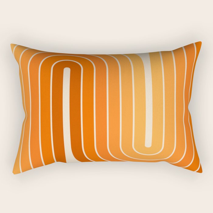 70s Retro Vintage Style Minimal Design 553 Rectangular Pillow Gallery Image 2