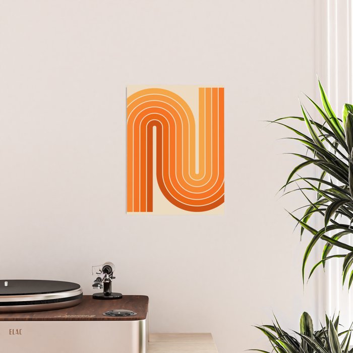 70s Retro Vintage Style Minimal Design 553 Poster Gallery Image 2