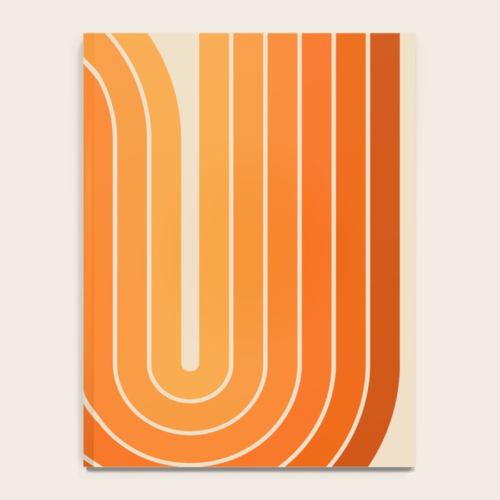 70s Retro Vintage Style Minimal Design 553 Notebook Gallery Image 4
