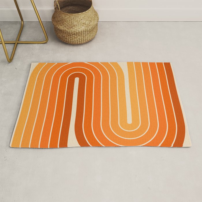 70s Retro Vintage Style Minimal Design 553 Rug Gallery Image 1