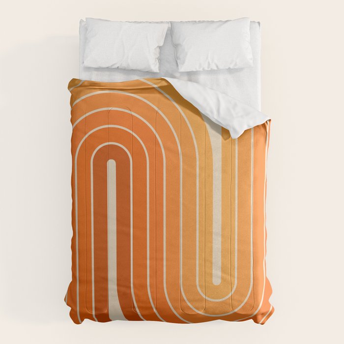 70s Retro Vintage Style Minimal Design 553 Comforter Gallery Image 6