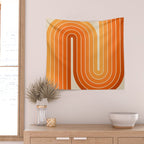70s Retro Vintage Style Minimal Design 553 Wall Tapestry Gallery Image 2