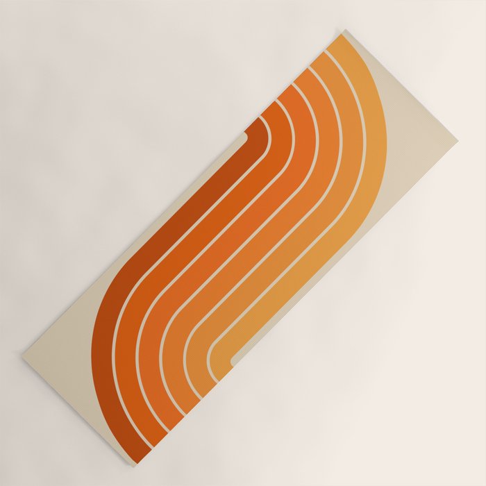 70s Retro Vintage Style Minimal Design 553 Yoga Mat Gallery Image 1