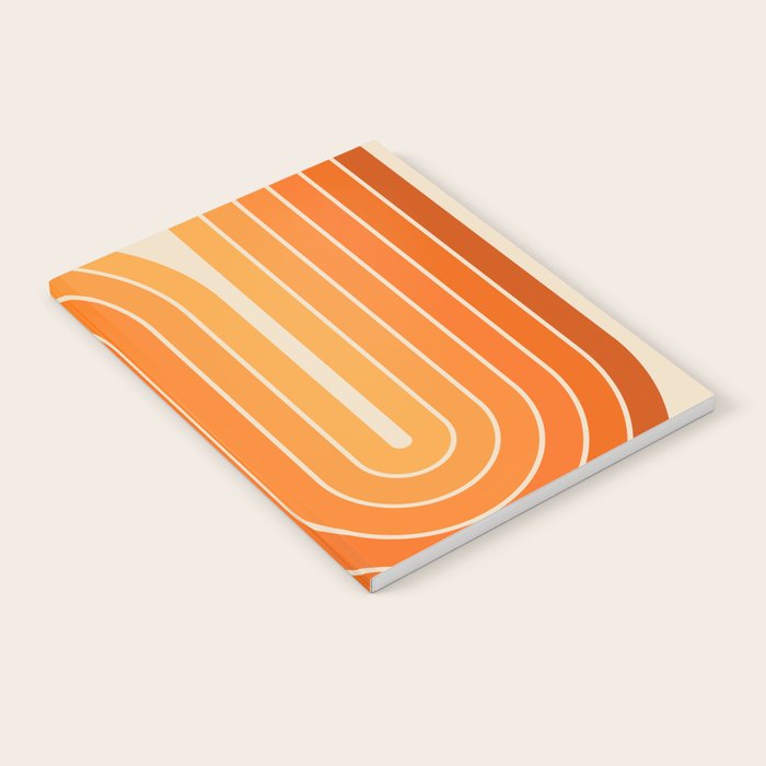70s Retro Vintage Style Minimal Design 553 Notebook Gallery Image 2