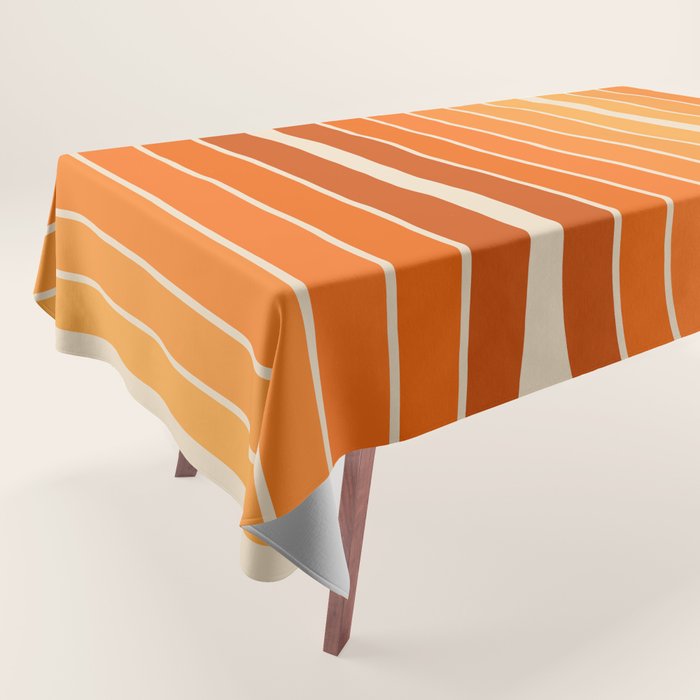 70s Retro Vintage Style Minimal Design 553 Tablecloth Gallery Image 1