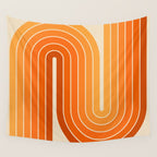 70s Retro Vintage Style Minimal Design 553 Wall Tapestry Gallery Image 4