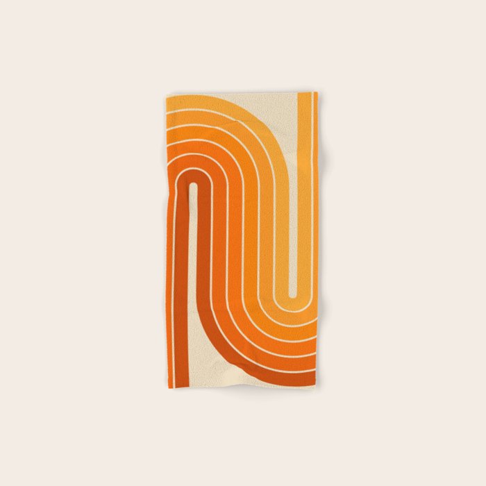 70s Retro Vintage Style Minimal Design 553 Bath Towel Gallery Image 1