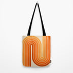 70s Retro Vintage Style Minimal Design 553 Tote Bag Gallery Image 2