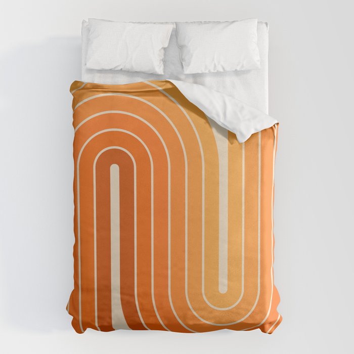 70s Retro Vintage Style Minimal Design 553 Duvet Cover Gallery Image 6