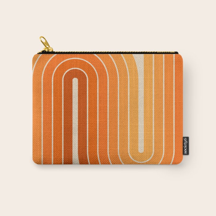70s Retro Vintage Style Minimal Design 553 Carry All Pouch Gallery Image 1