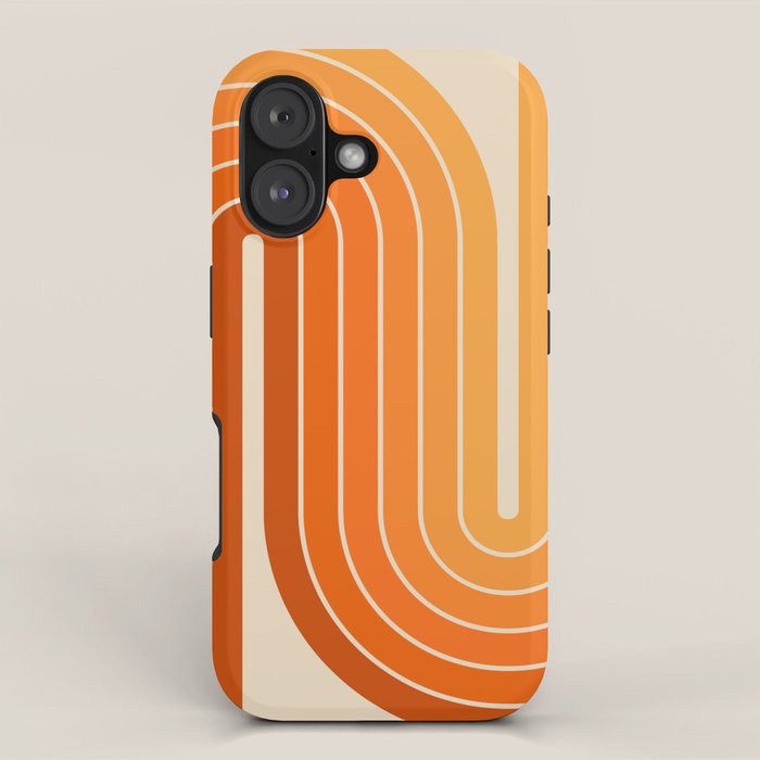 70s Retro Vintage Style Minimal Design 553 iPhone Case Gallery Image 1