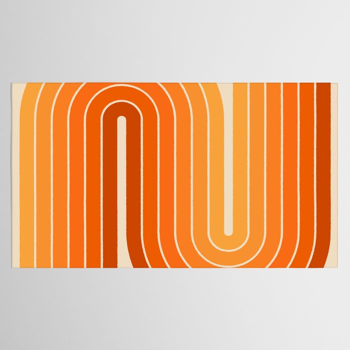 70s Retro Vintage Style Minimal Design 553 Tablecloth Gallery Image 2