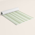 Classic Stripes XXI - Pastel Natural Green Yoga Mat Gallery Image 2