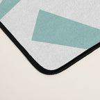 Light teal mid century modern sun pattern Desk Mat Gallery Image 4