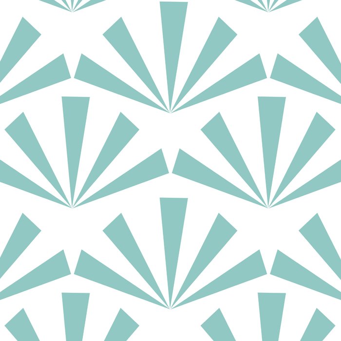 Light teal mid century modern sun pattern Coffee Mug Gallery Image 2