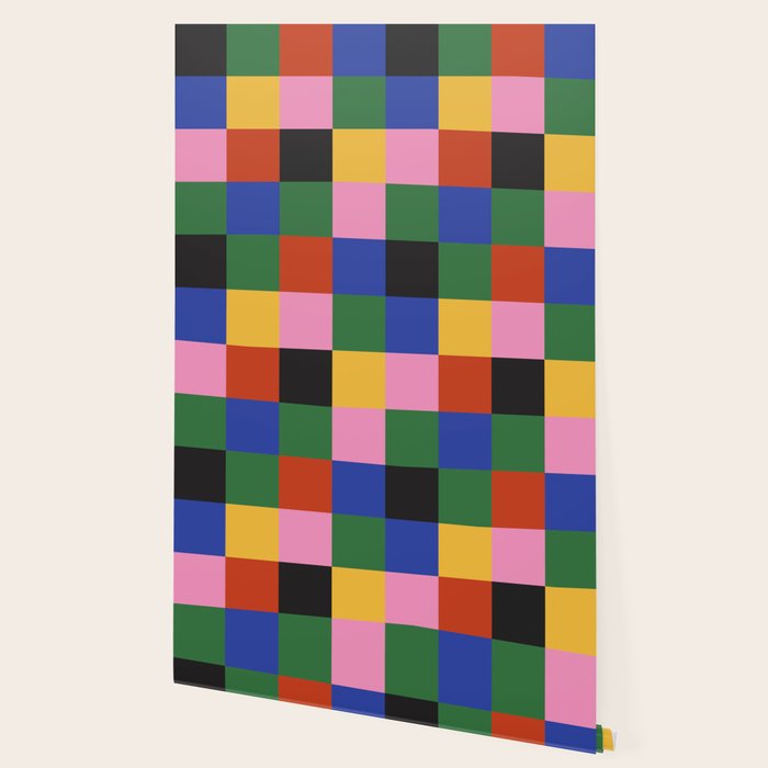 Bold Colorful Checks Pattern - Large XVII Wallpaper Gallery Image 2
