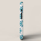 Teal Watercolor Tile Pattern iPhone Case Gallery Image 2