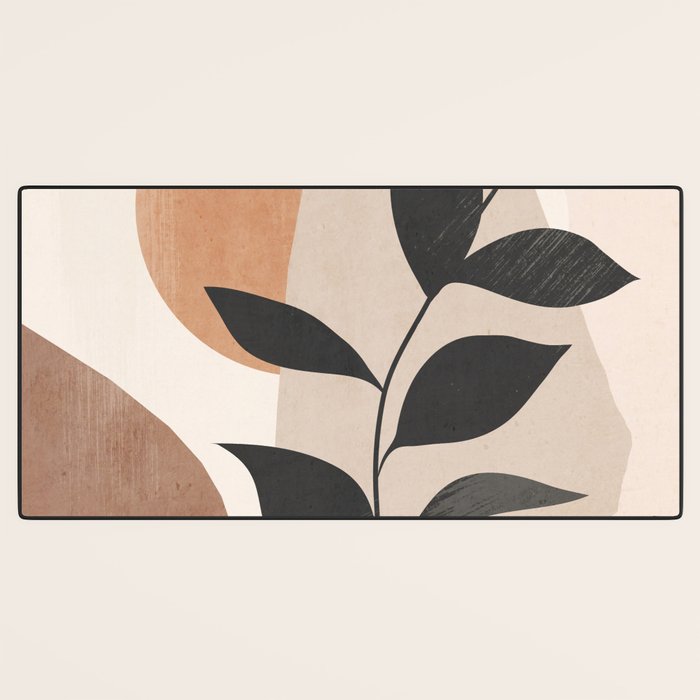 Minimal Abstract Art Plant 4 Desk Mat Gallery Image 3