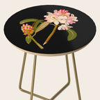 Rhododendron Maximum  by Mary Delany Paper Collage Floral Flower Botanical Paper Mosaic Vintage Scientific Plant Anatomy Side Table Gallery Image 2